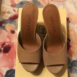 Tan Kathy jean wedges